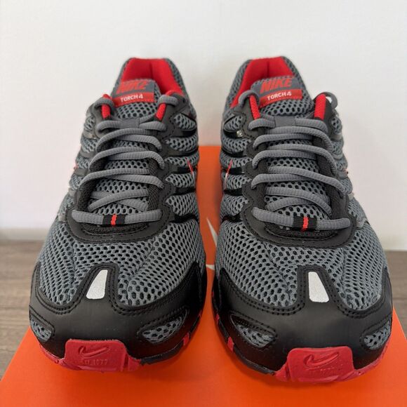 Nike Men\'s Air Max Torch 4 Running Shoes Dark Grey Metallic Silver Red Men Sz 8 main image 6